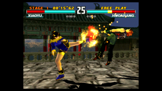 Ładna grafika w grze Tekken 3