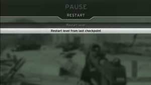 Restart level from last checkpoint
